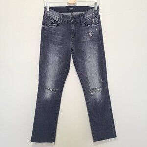 Mother Denim The Rascal Ankle Snippet Gray Jeans Stealing Shadows Size 27